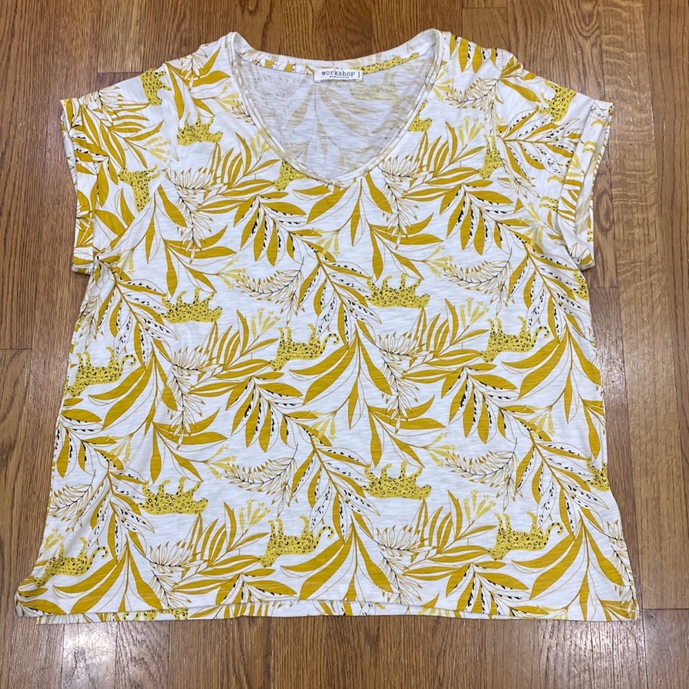 Workshop Republic Clothing WOMAN Cheetah Jungle Print 2X? Chartreuse